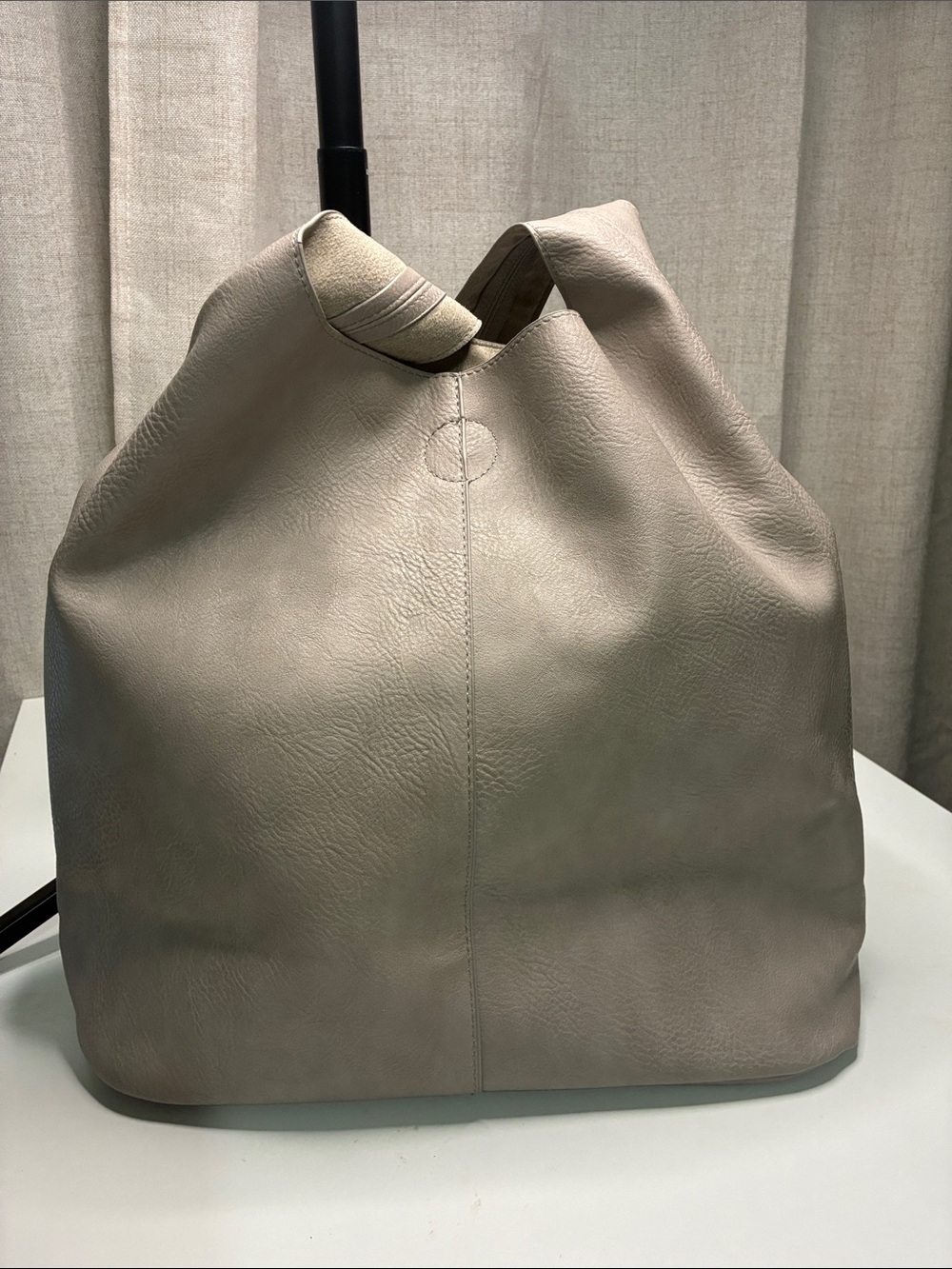 Joy Susan Cream Hobo Shoulder Bag with Front Pocket - Picture 11 of 11